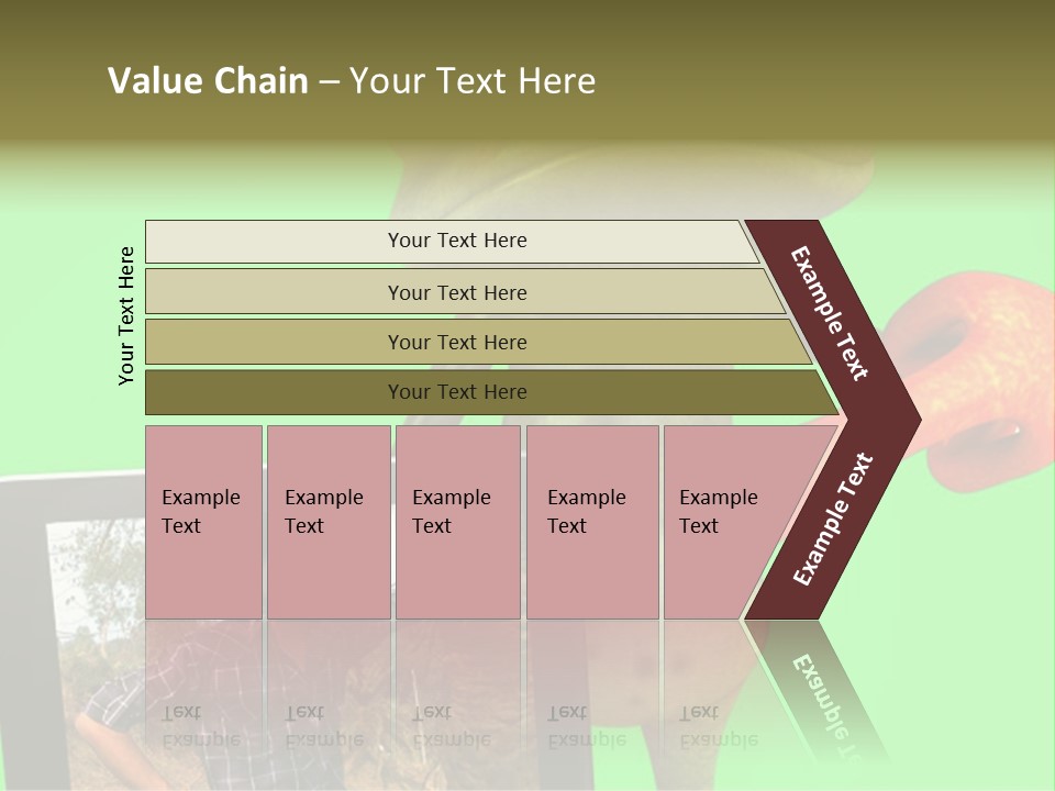 A Frog Holding A Laptop Computer With A Green Background PowerPoint Template