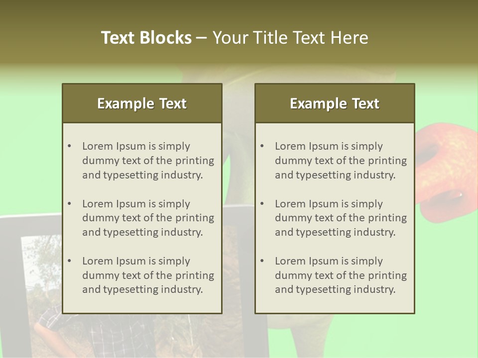 A Frog Holding A Laptop Computer With A Green Background PowerPoint Template