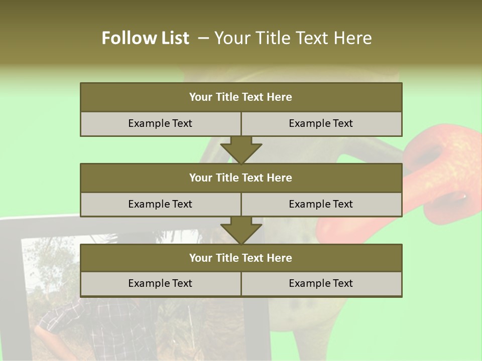A Frog Holding A Laptop Computer With A Green Background PowerPoint Template