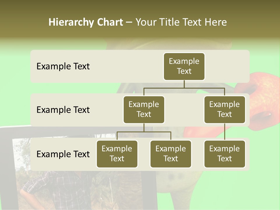 A Frog Holding A Laptop Computer With A Green Background PowerPoint Template