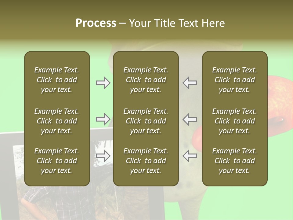 A Frog Holding A Laptop Computer With A Green Background PowerPoint Template