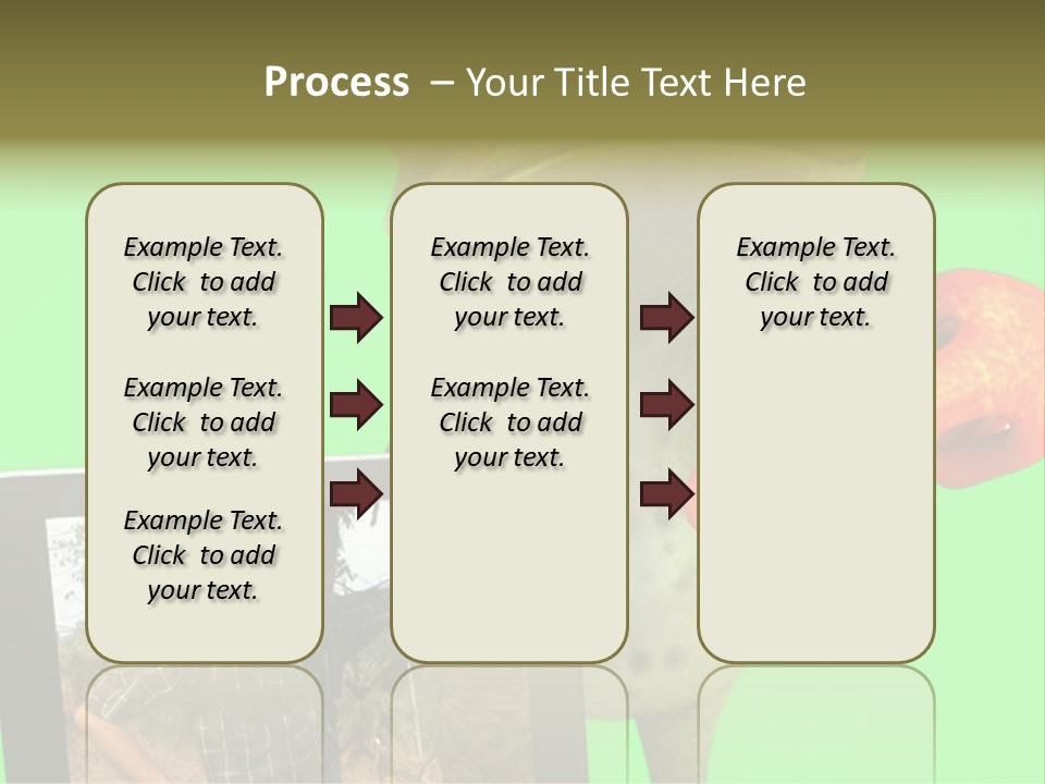 A Frog Holding A Laptop Computer With A Green Background PowerPoint Template