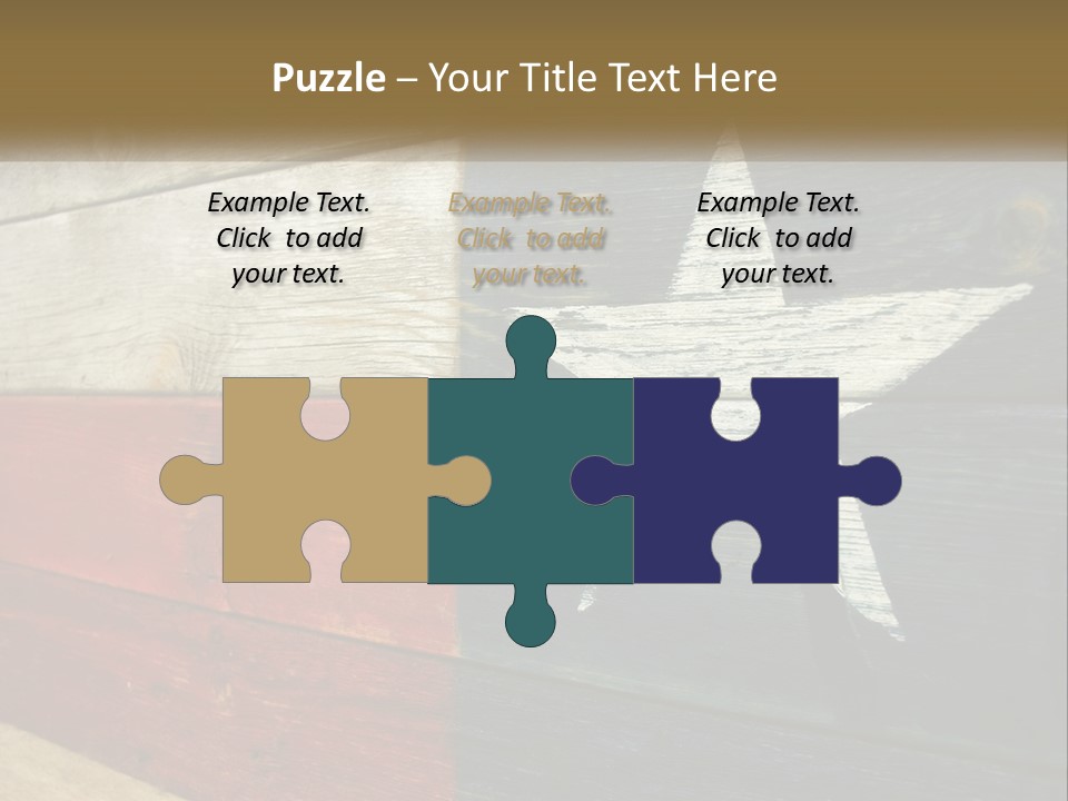 An American Flag Painted On A Wooden Wall PowerPoint Template