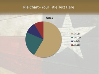 An American Flag Painted On A Wooden Wall PowerPoint Template