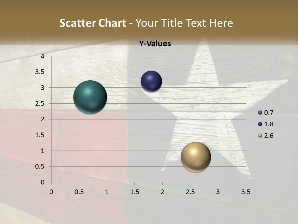 An American Flag Painted On A Wooden Wall PowerPoint Template