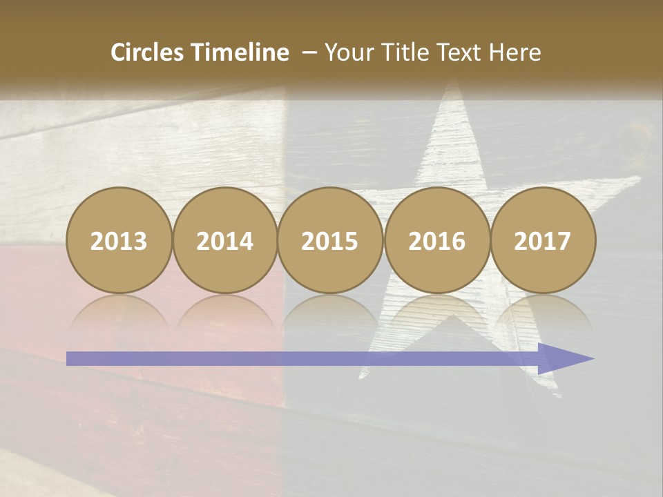 An American Flag Painted On A Wooden Wall PowerPoint Template