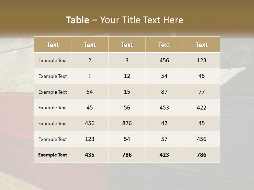 An American Flag Painted On A Wooden Wall PowerPoint Template