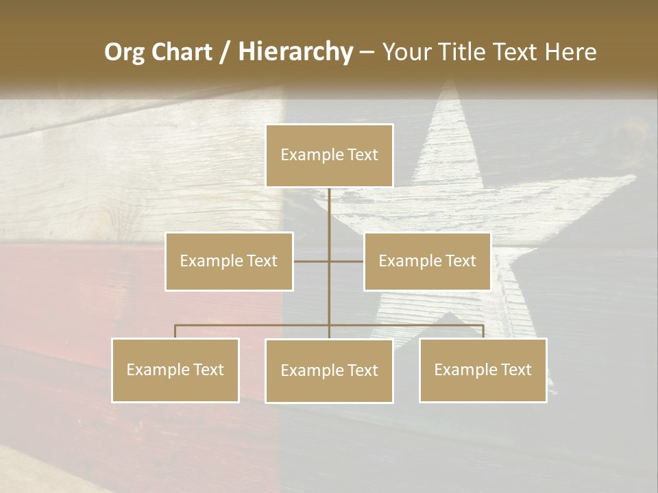 An American Flag Painted On A Wooden Wall PowerPoint Template