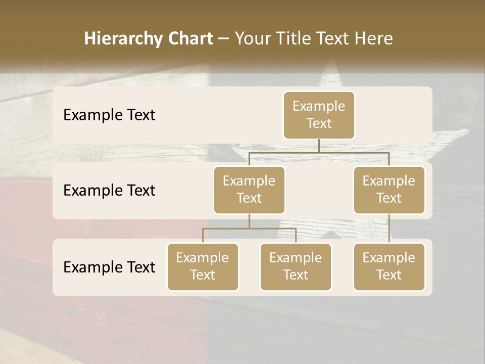 An American Flag Painted On A Wooden Wall PowerPoint Template