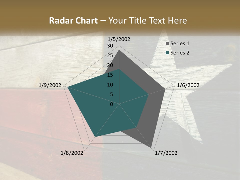 An American Flag Painted On A Wooden Wall PowerPoint Template