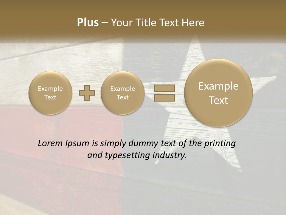 An American Flag Painted On A Wooden Wall PowerPoint Template