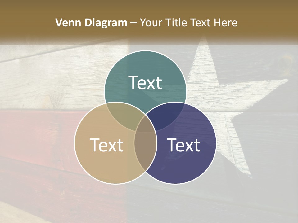 An American Flag Painted On A Wooden Wall PowerPoint Template