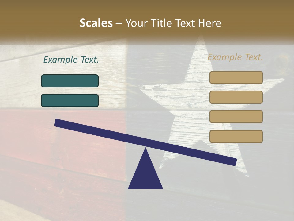 An American Flag Painted On A Wooden Wall PowerPoint Template