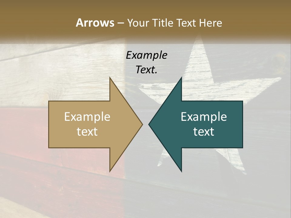 An American Flag Painted On A Wooden Wall PowerPoint Template