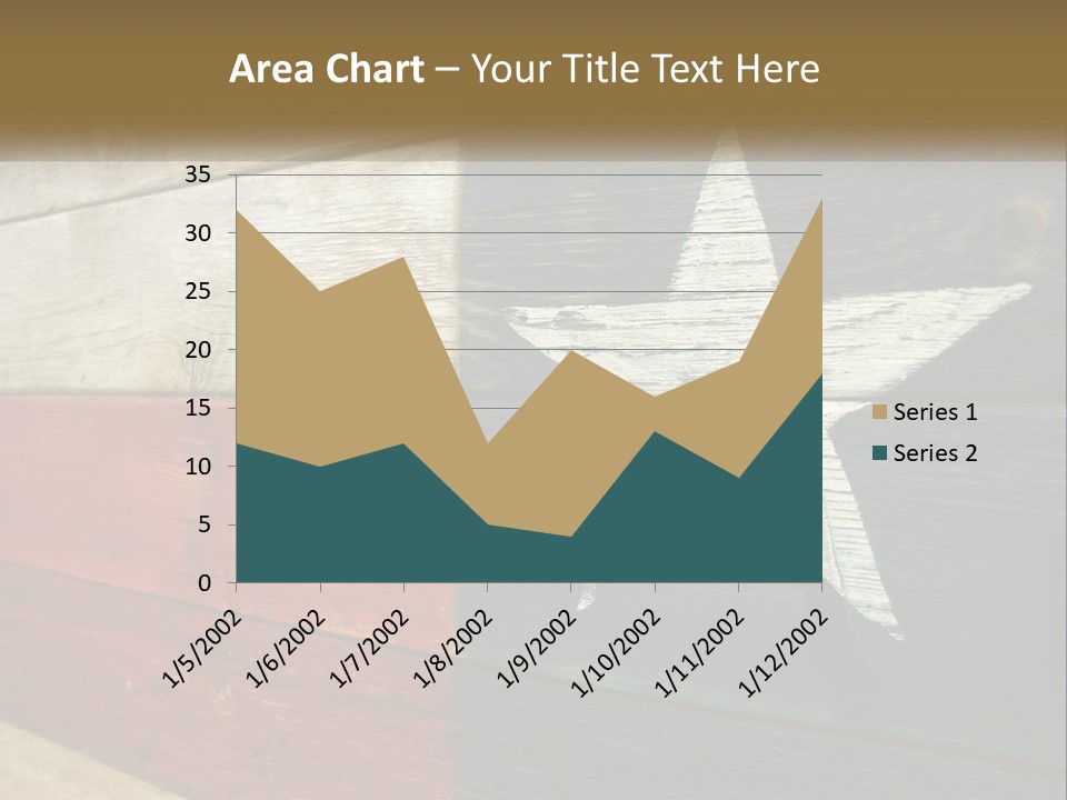 An American Flag Painted On A Wooden Wall PowerPoint Template