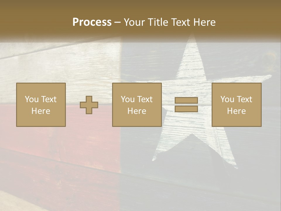 An American Flag Painted On A Wooden Wall PowerPoint Template