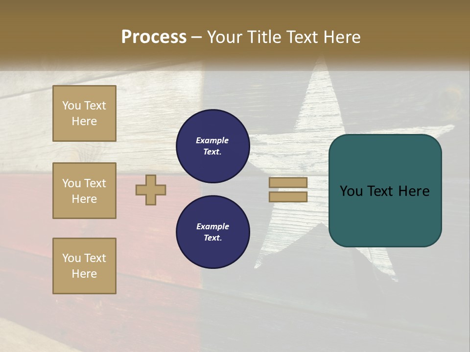 An American Flag Painted On A Wooden Wall PowerPoint Template