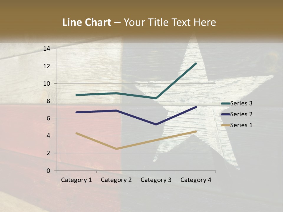 An American Flag Painted On A Wooden Wall PowerPoint Template