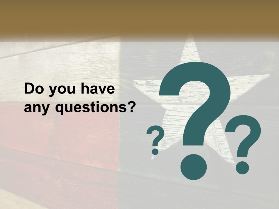 An American Flag Painted On A Wooden Wall PowerPoint Template