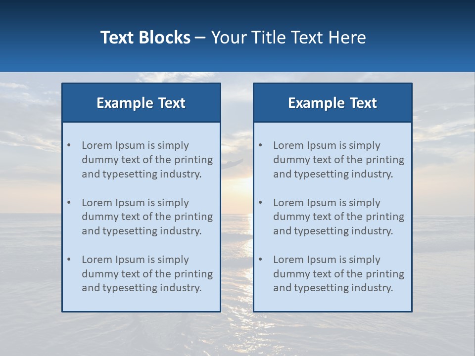A Man Standing On The Beach With His Arms Outstretched PowerPoint Template