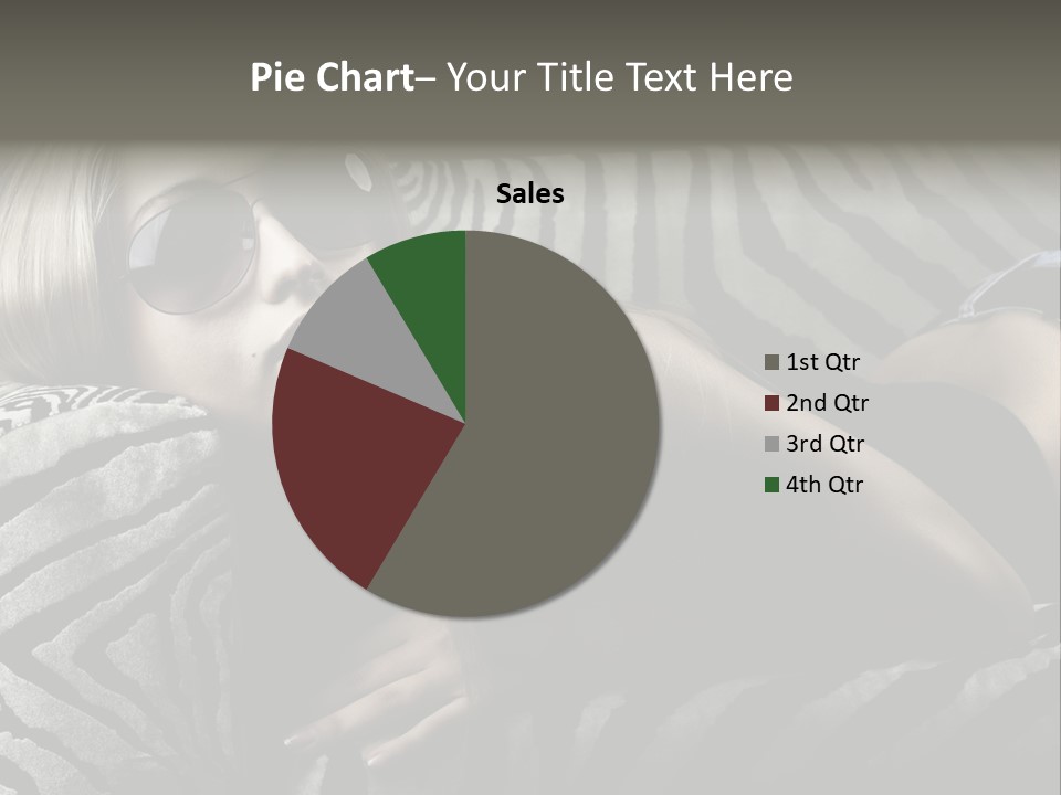 A Woman Laying On Top Of A Zebra Print Couch PowerPoint Template