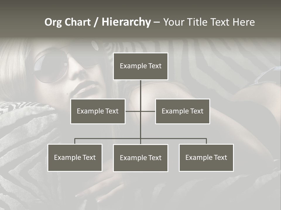 A Woman Laying On Top Of A Zebra Print Couch PowerPoint Template