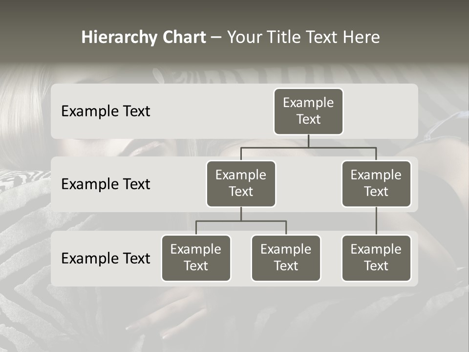 A Woman Laying On Top Of A Zebra Print Couch PowerPoint Template