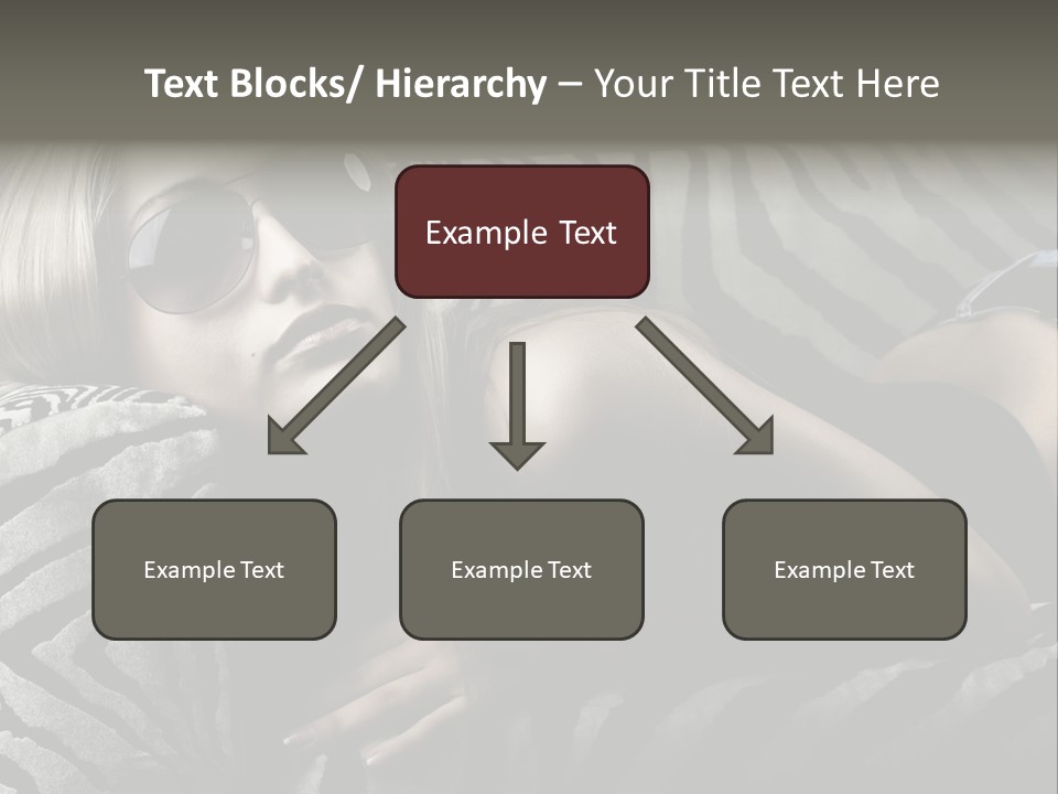 A Woman Laying On Top Of A Zebra Print Couch PowerPoint Template