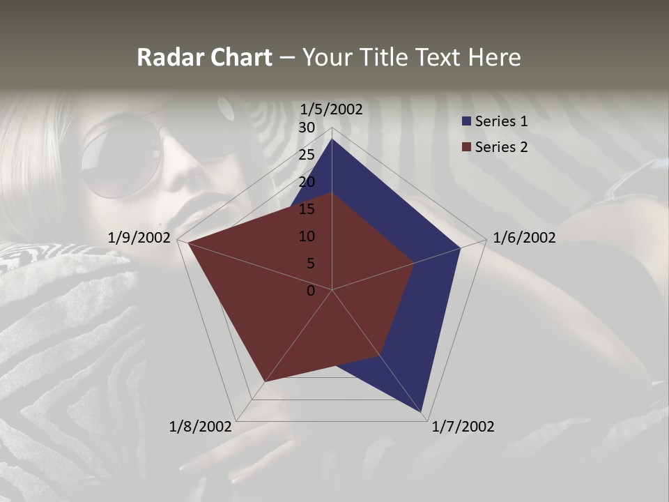 A Woman Laying On Top Of A Zebra Print Couch PowerPoint Template