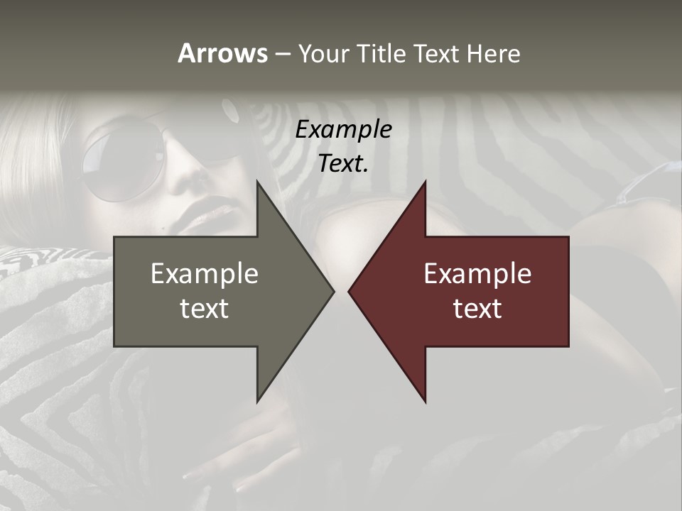 A Woman Laying On Top Of A Zebra Print Couch PowerPoint Template