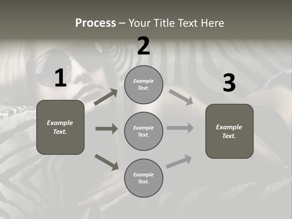 A Woman Laying On Top Of A Zebra Print Couch PowerPoint Template