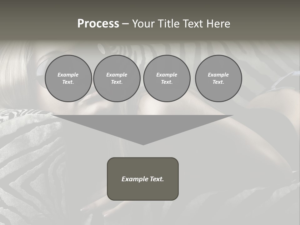 A Woman Laying On Top Of A Zebra Print Couch PowerPoint Template