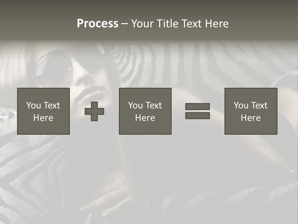 A Woman Laying On Top Of A Zebra Print Couch PowerPoint Template