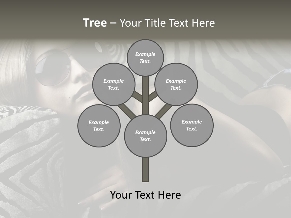 A Woman Laying On Top Of A Zebra Print Couch PowerPoint Template