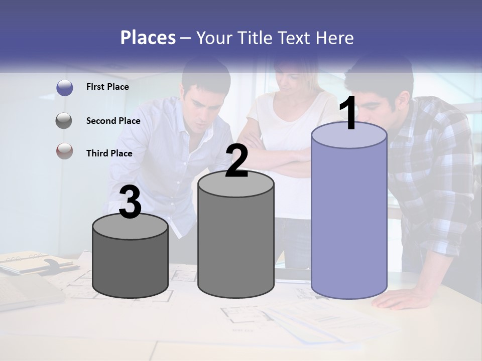 A Group Of People Looking At A Computer Screen PowerPoint Template