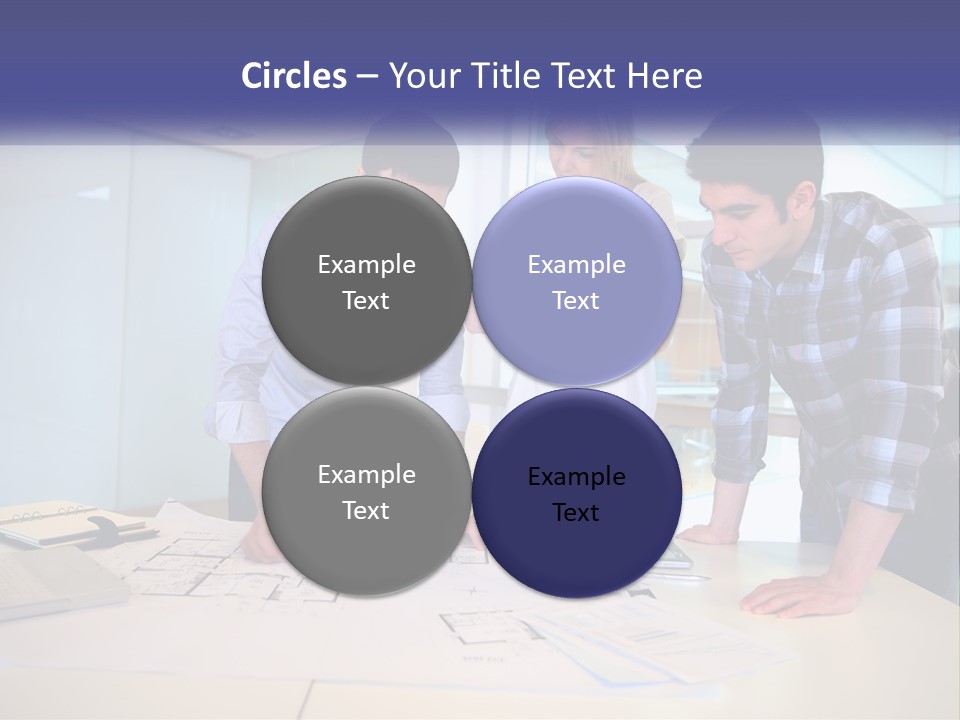 A Group Of People Looking At A Computer Screen PowerPoint Template
