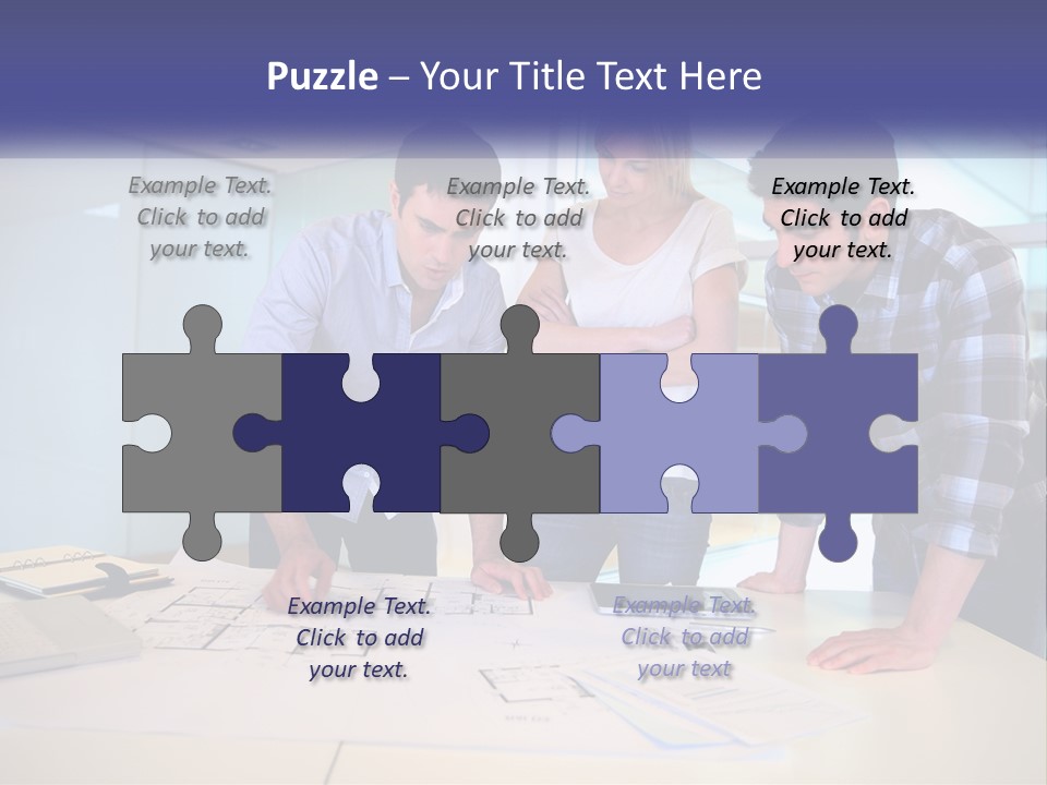 A Group Of People Looking At A Computer Screen PowerPoint Template