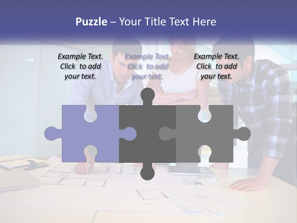 A Group Of People Looking At A Computer Screen PowerPoint Template
