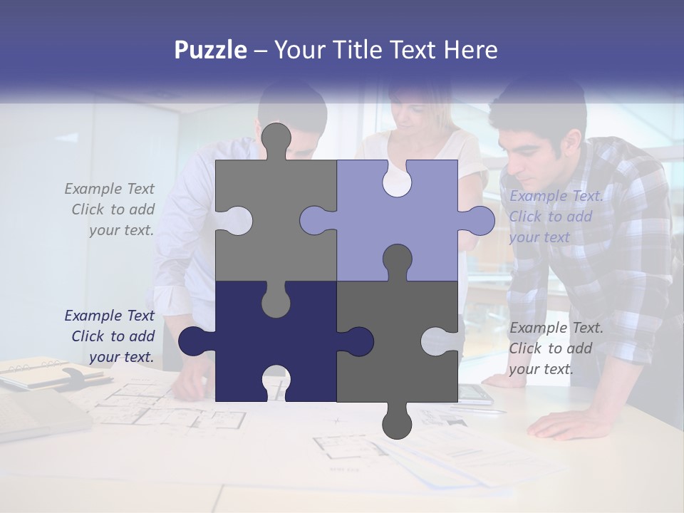 A Group Of People Looking At A Computer Screen PowerPoint Template