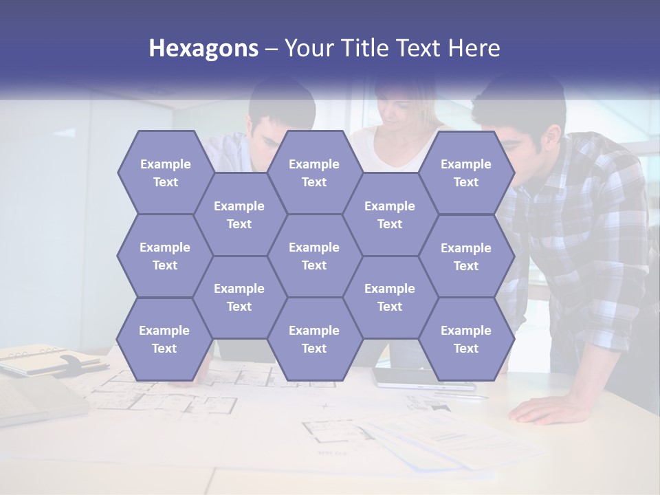 A Group Of People Looking At A Computer Screen PowerPoint Template