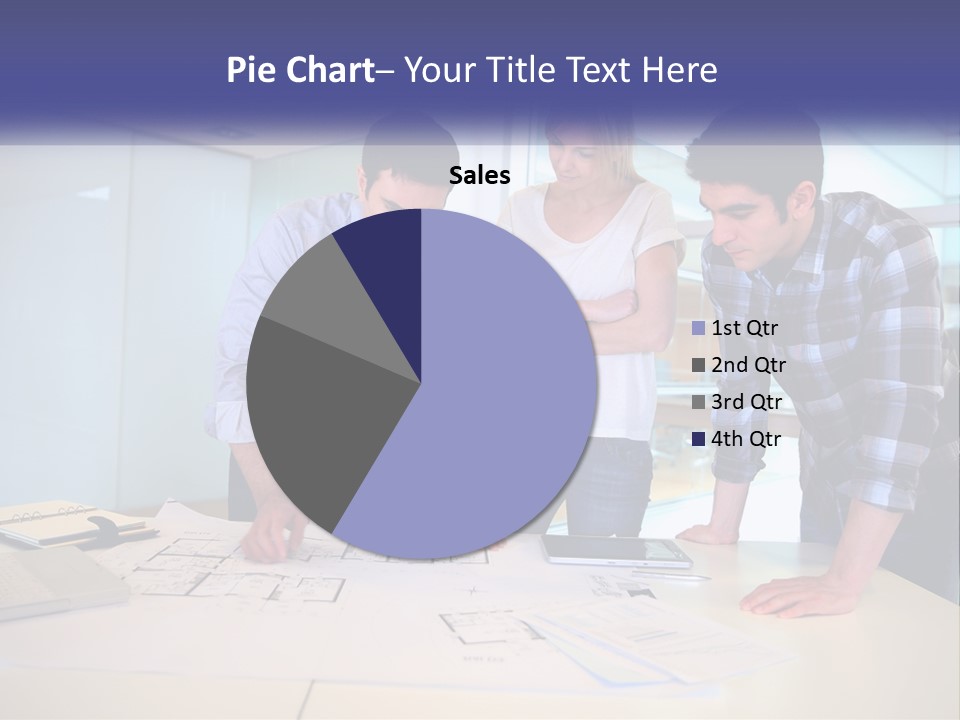 A Group Of People Looking At A Computer Screen PowerPoint Template