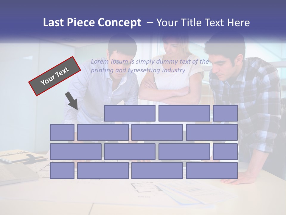 A Group Of People Looking At A Computer Screen PowerPoint Template