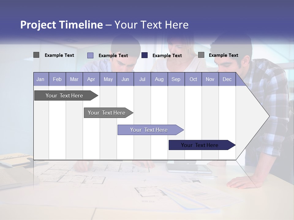 A Group Of People Looking At A Computer Screen PowerPoint Template