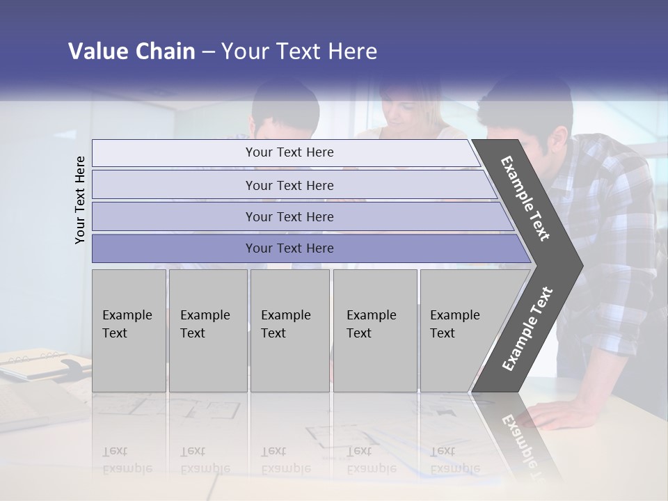 A Group Of People Looking At A Computer Screen PowerPoint Template