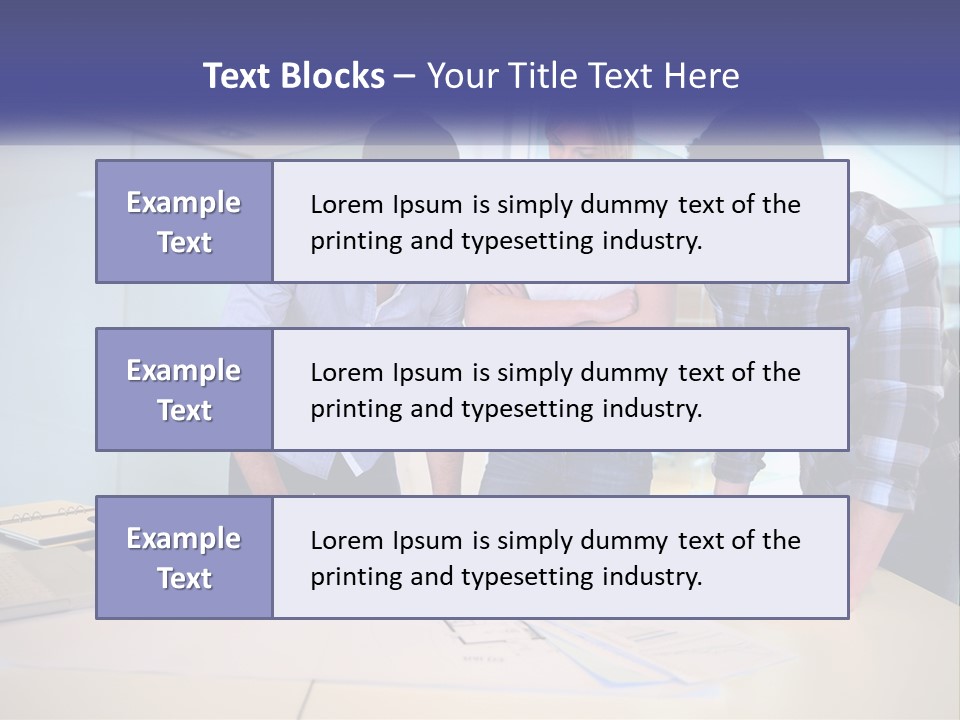 A Group Of People Looking At A Computer Screen PowerPoint Template