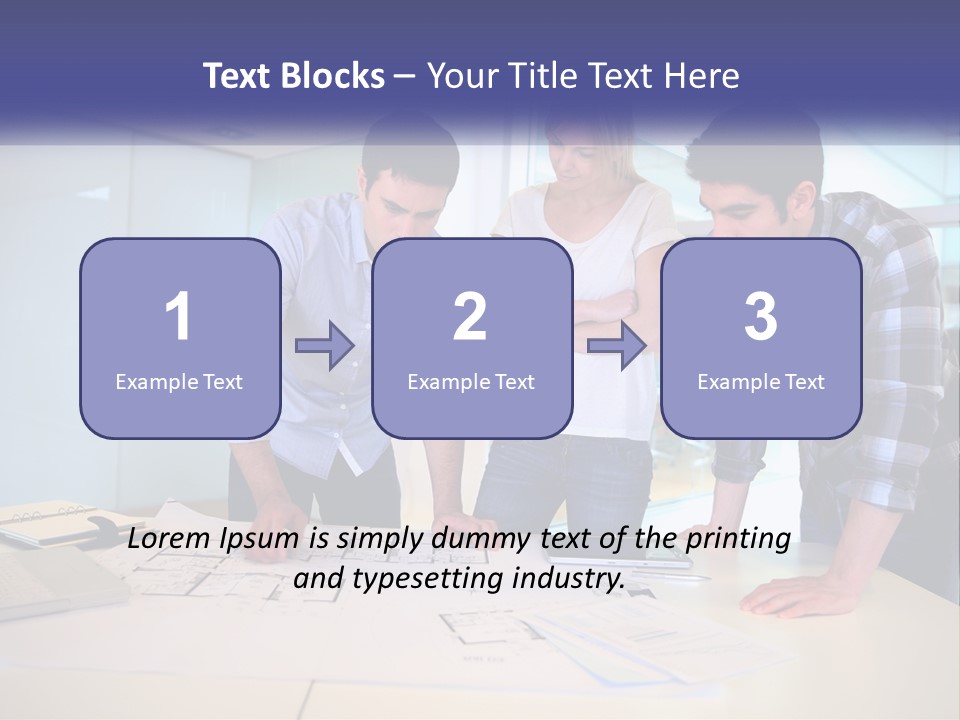 A Group Of People Looking At A Computer Screen PowerPoint Template