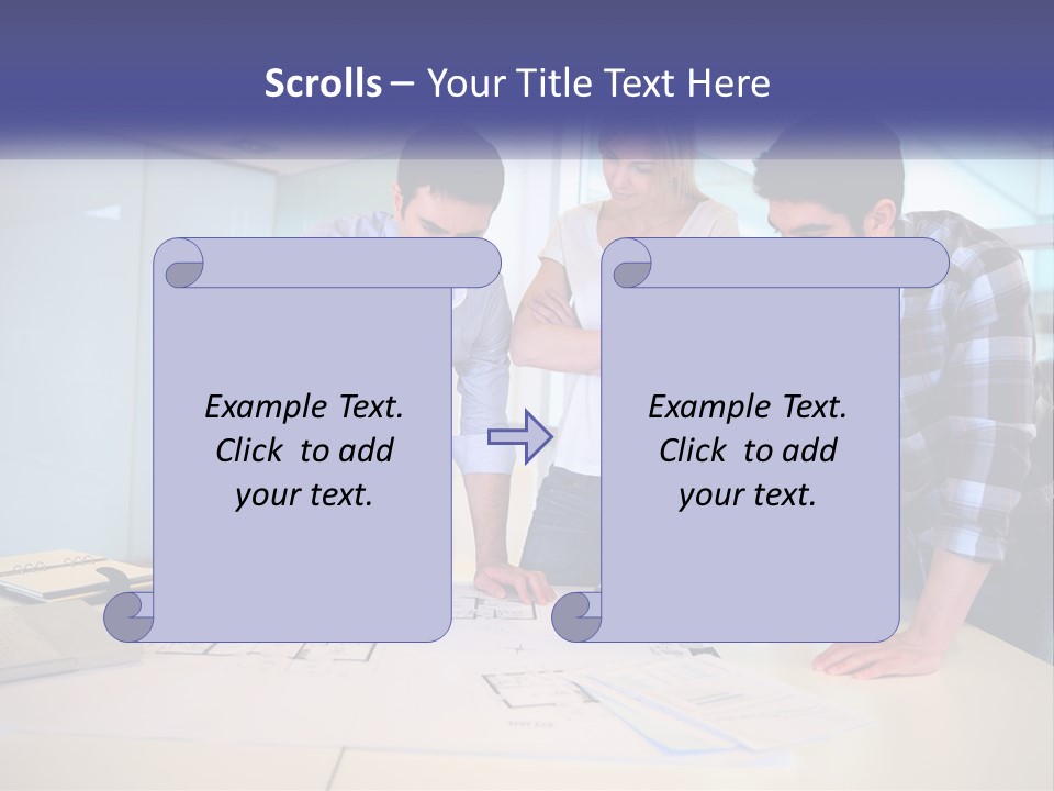 A Group Of People Looking At A Computer Screen PowerPoint Template