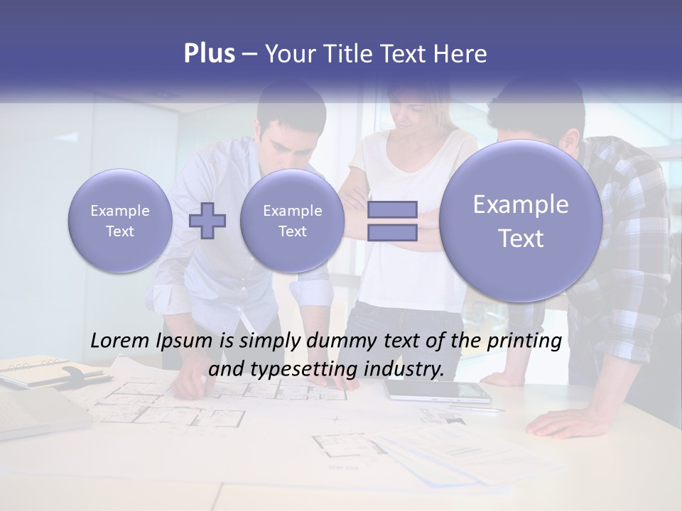 A Group Of People Looking At A Computer Screen PowerPoint Template
