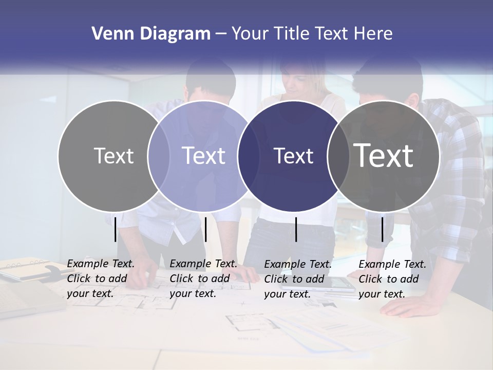 A Group Of People Looking At A Computer Screen PowerPoint Template