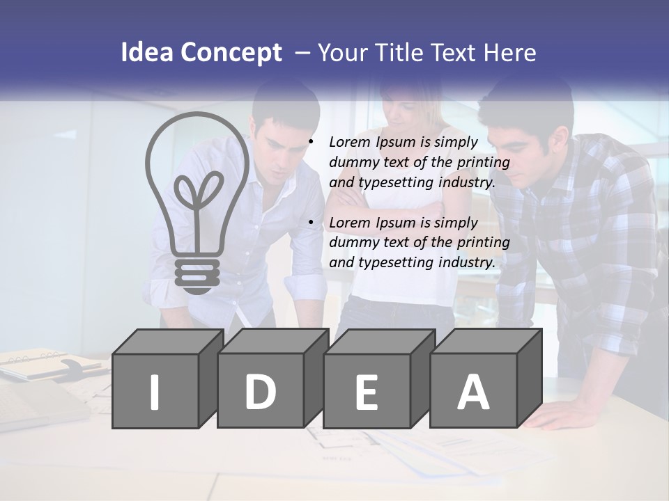 A Group Of People Looking At A Computer Screen PowerPoint Template